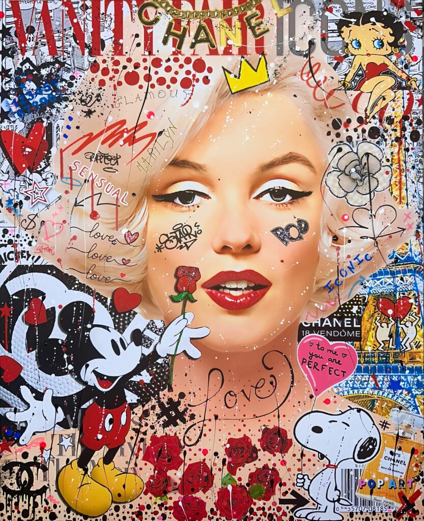 I love you Marilyn - 100x81 cm