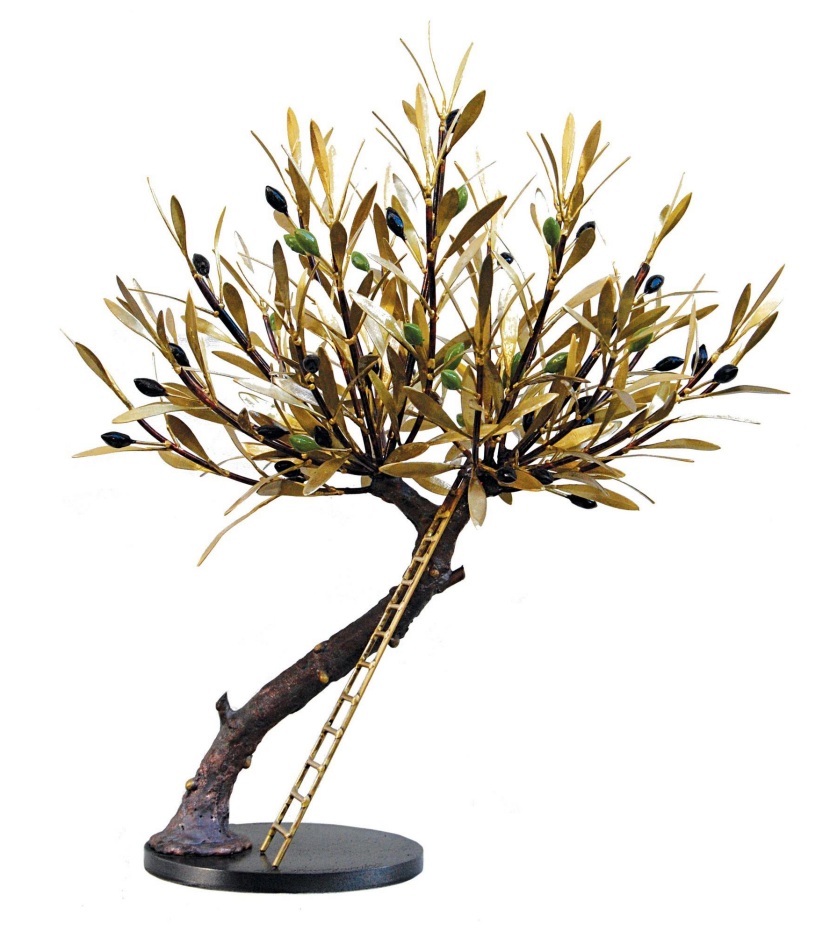 Olive Tree with ladder (Bronze) 45 cm