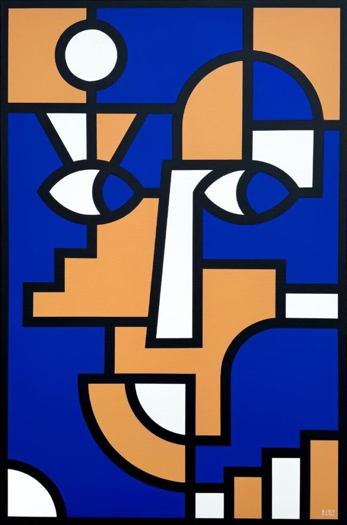 Bleu de Pensée 65 x 100cm [Vendu]