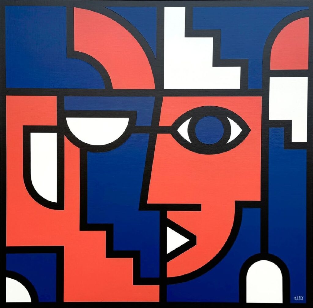 Face Cachée 100 x 100 cm