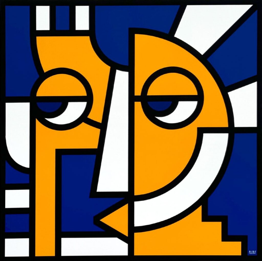 Les lignes d’un autre 100 x 100cm