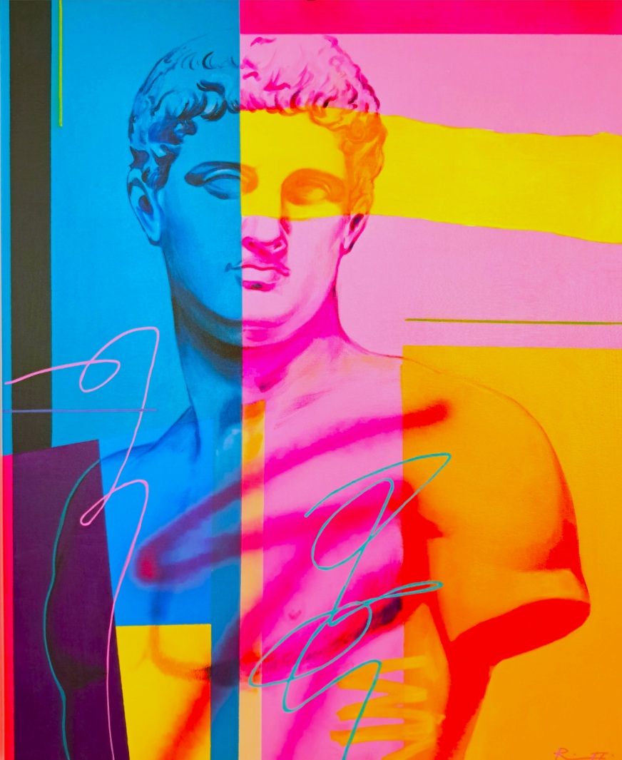 Youthful hero n3 100 x 80 cm