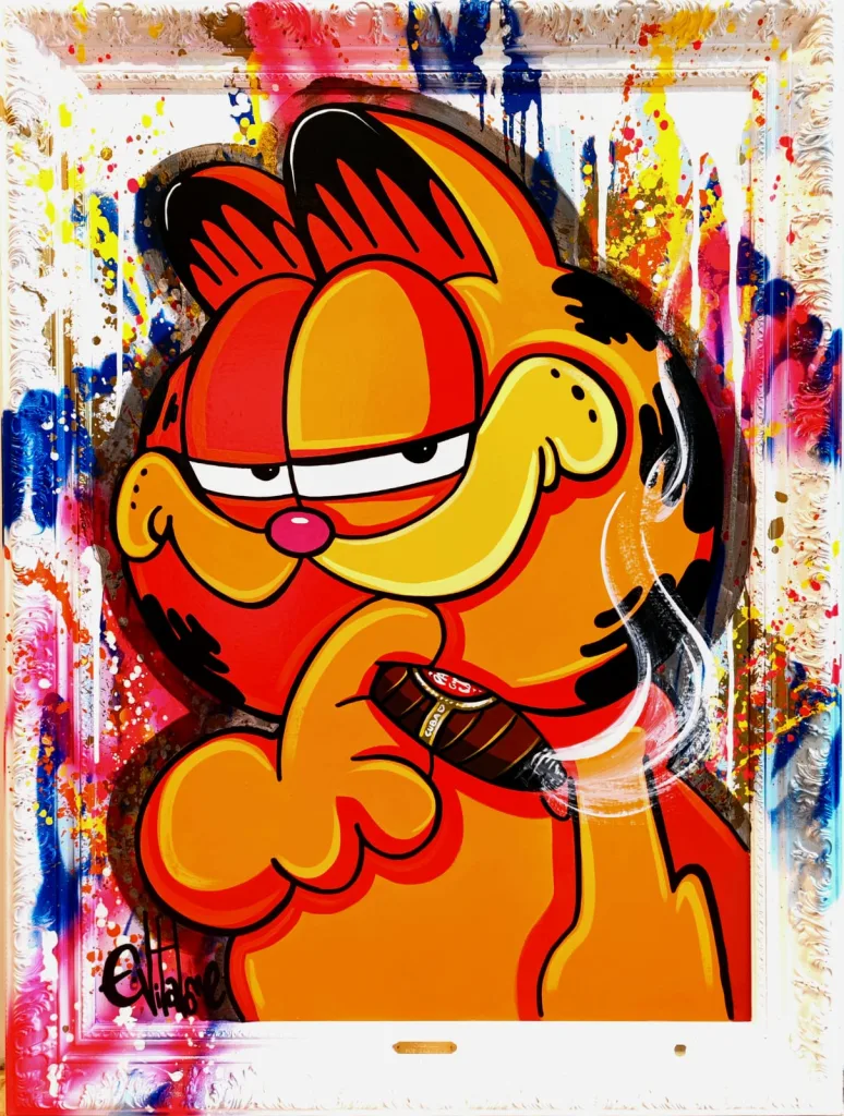 Garfield loves cigar — Eddy Vitalone