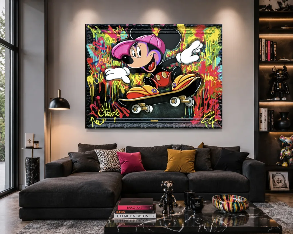 Mickey loves skateboard — Eddy Vitalone — Salon