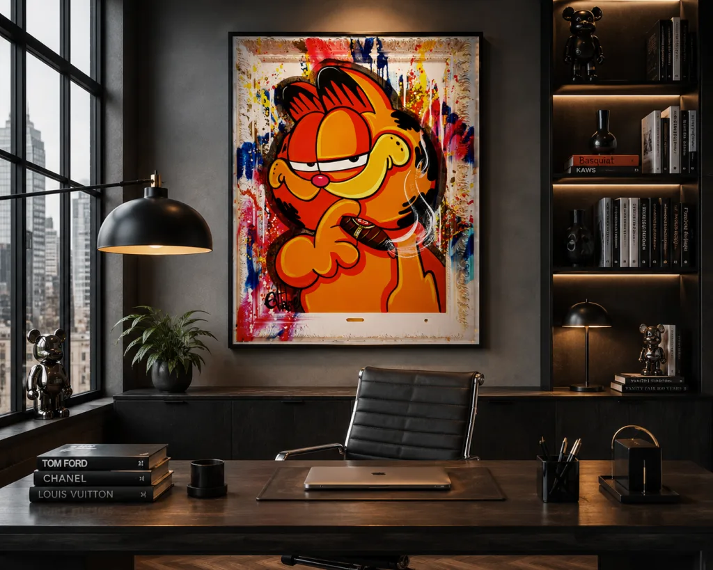 Garfield loves cigar — Eddy Vitalone — Bureau