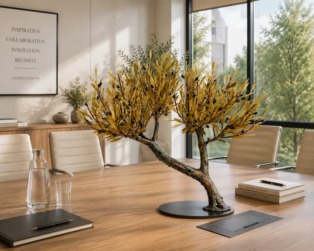 Olive Tree with double trunk (H58) — Aggelos & Filippos Panayiotidis — Salle de réunion