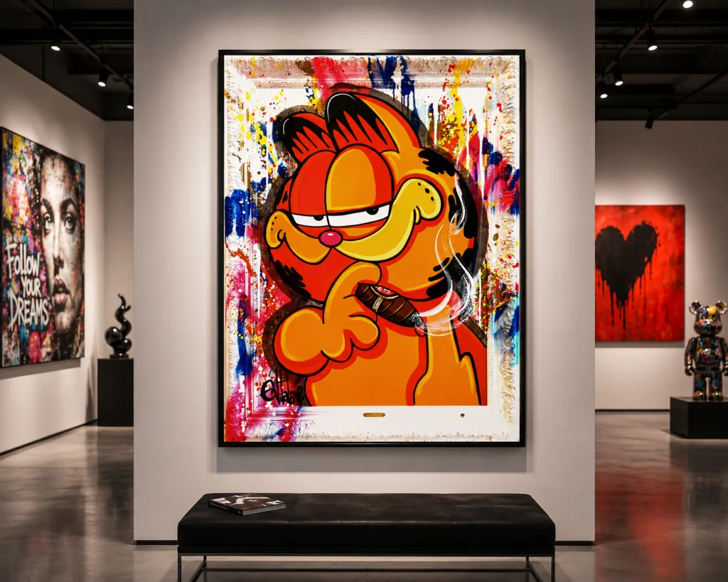 Garfield loves cigar — Eddy Vitalone — À la galerie