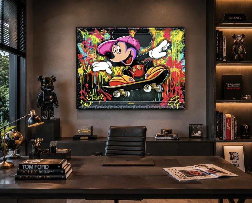 Mickey loves skateboard — Eddy Vitalone — Bureau
