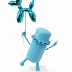Minion Koons Cyan — Vincent Duchêne — vue 3