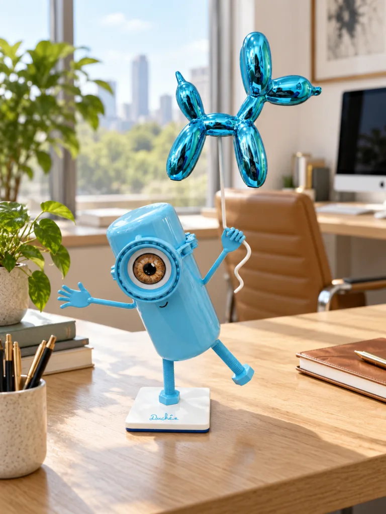 Minion Koons Cyan — Vincent Duchêne — Bureau