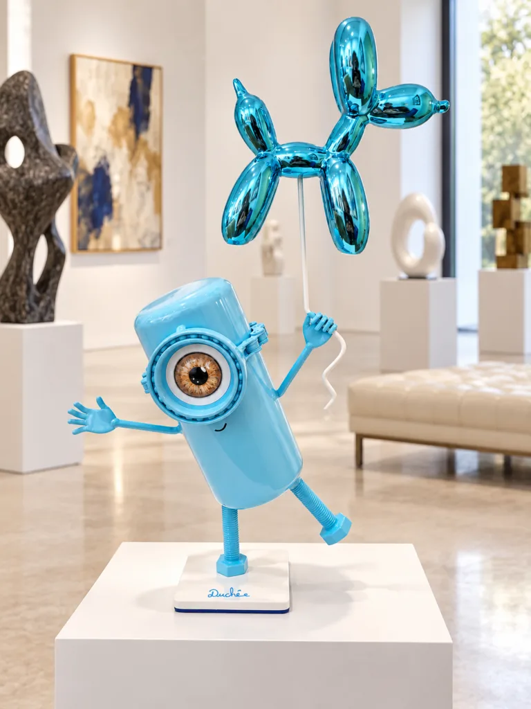 Minion Koons Cyan — Vincent Duchêne — À la galerie